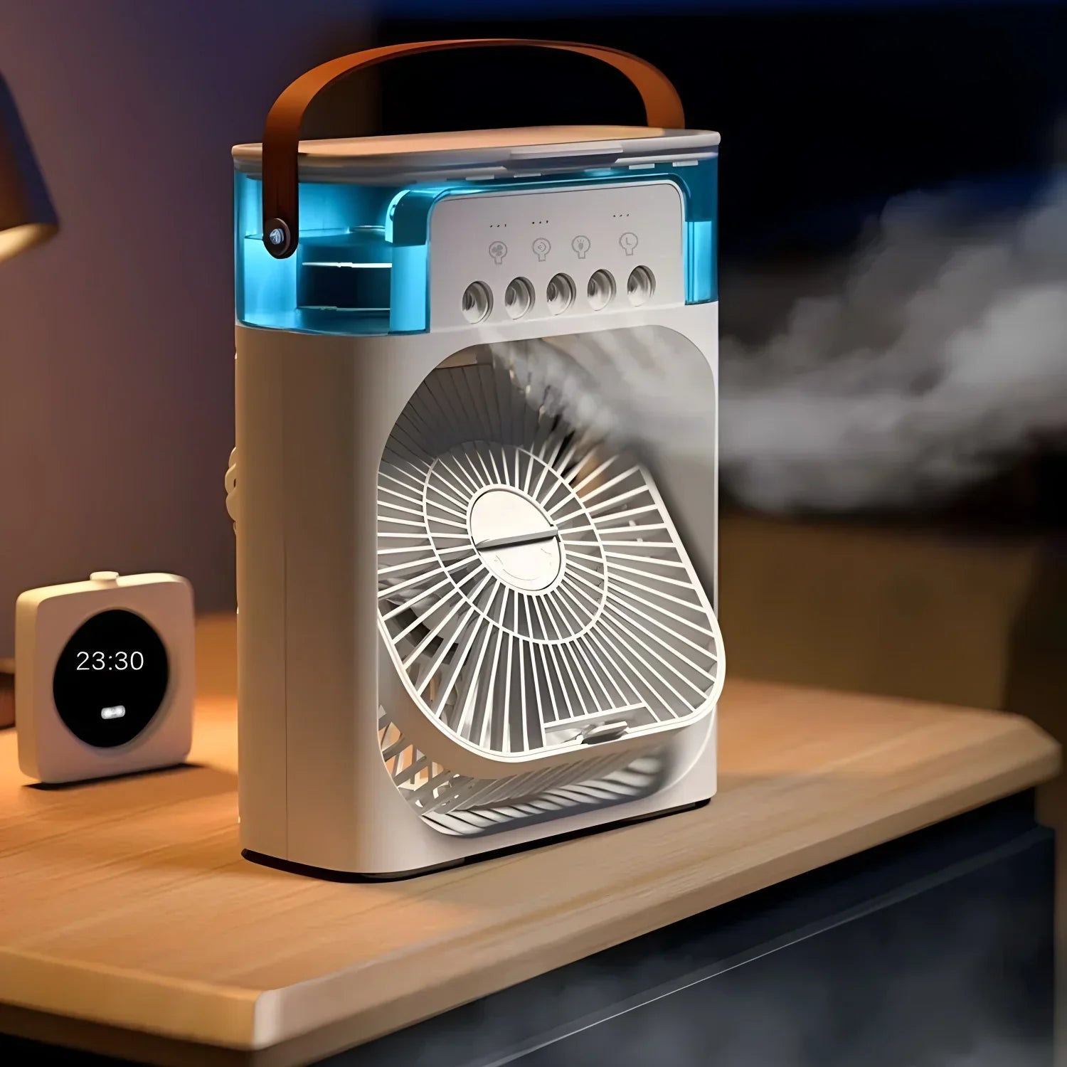 Draagbare Luchtkoeler Ventilator met LED Licht