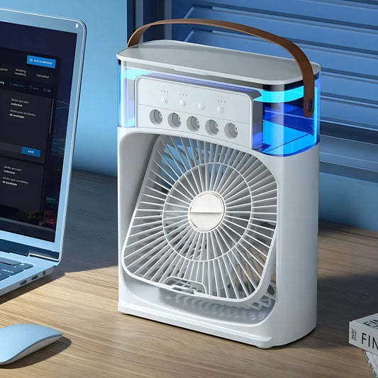 Draagbare Luchtkoeler Ventilator met LED Licht