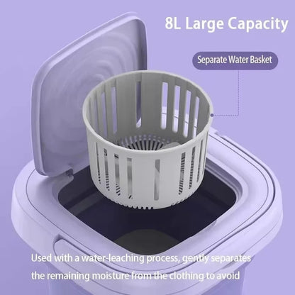 Draagbare Wasmachine met Centrifuge Mini Vouwbare Kledingwasmachine