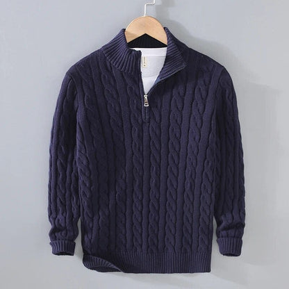 Heren Trui met Rits – Comfortabele en Stijlvolle Trui voor Herfst en Winter