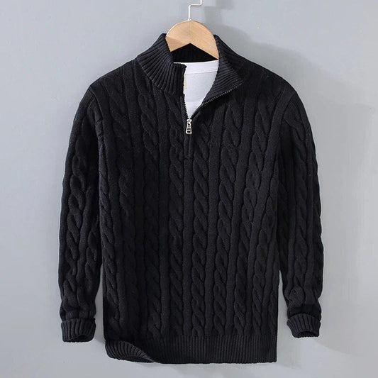 Heren Trui met Rits – Comfortabele en Stijlvolle Trui voor Herfst en Winter