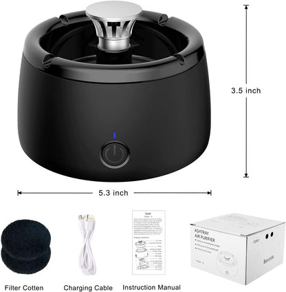 Elektrische Rookloze Asbak Rond