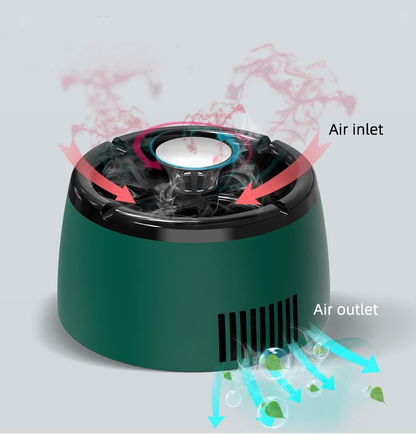 Elektrische Rookloze Asbak Rond