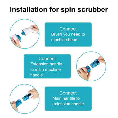 Elektrische Spin Scrubber Schoonmaakborstel