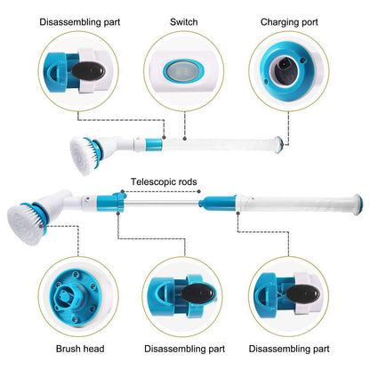Elektrische Spin Scrubber Schoonmaakborstel