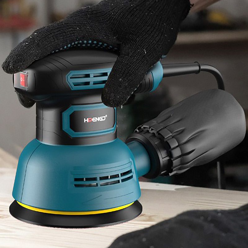 Excentrische schuurmachine 125mm met stofafzuiger en schuurpads