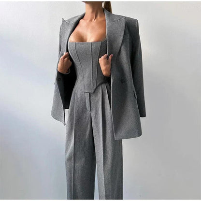 Hosenanzug Dames – Elegante Maatwerk Pasvorm & Luxueuze Stof voor Werk en Feest