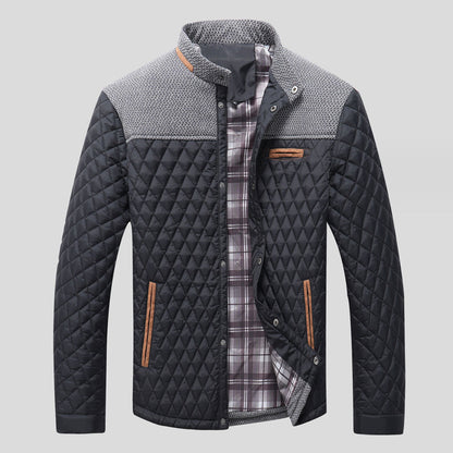 Heren Steppjacke – Warme gewatteerde jas voor heren met capuchon en trendy design