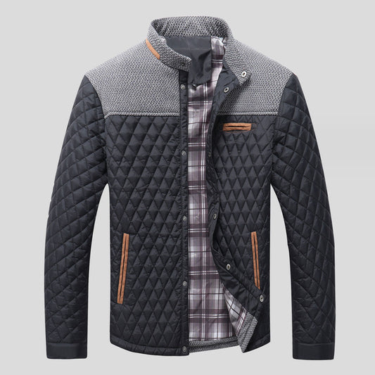 Heren Steppjacke – Warme gewatteerde jas voor heren met capuchon en trendy design
