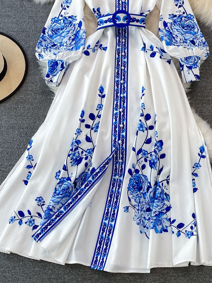Lange jurk dames – Elegante jurk voor bruiloft, feest en casual stijl