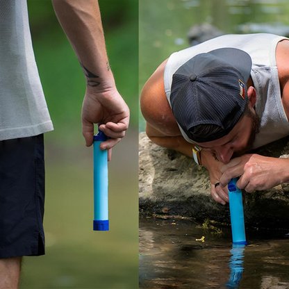 Filterrietje voor waterfiltering