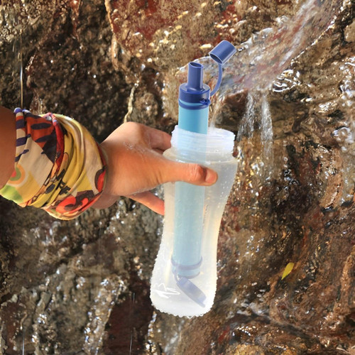 Filterrietje voor waterfiltering