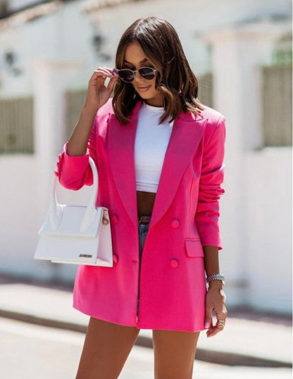 Blazer Dames Lange Mouwen – Elegante Blazer voor Werk en Feestelijke Gelegenheden