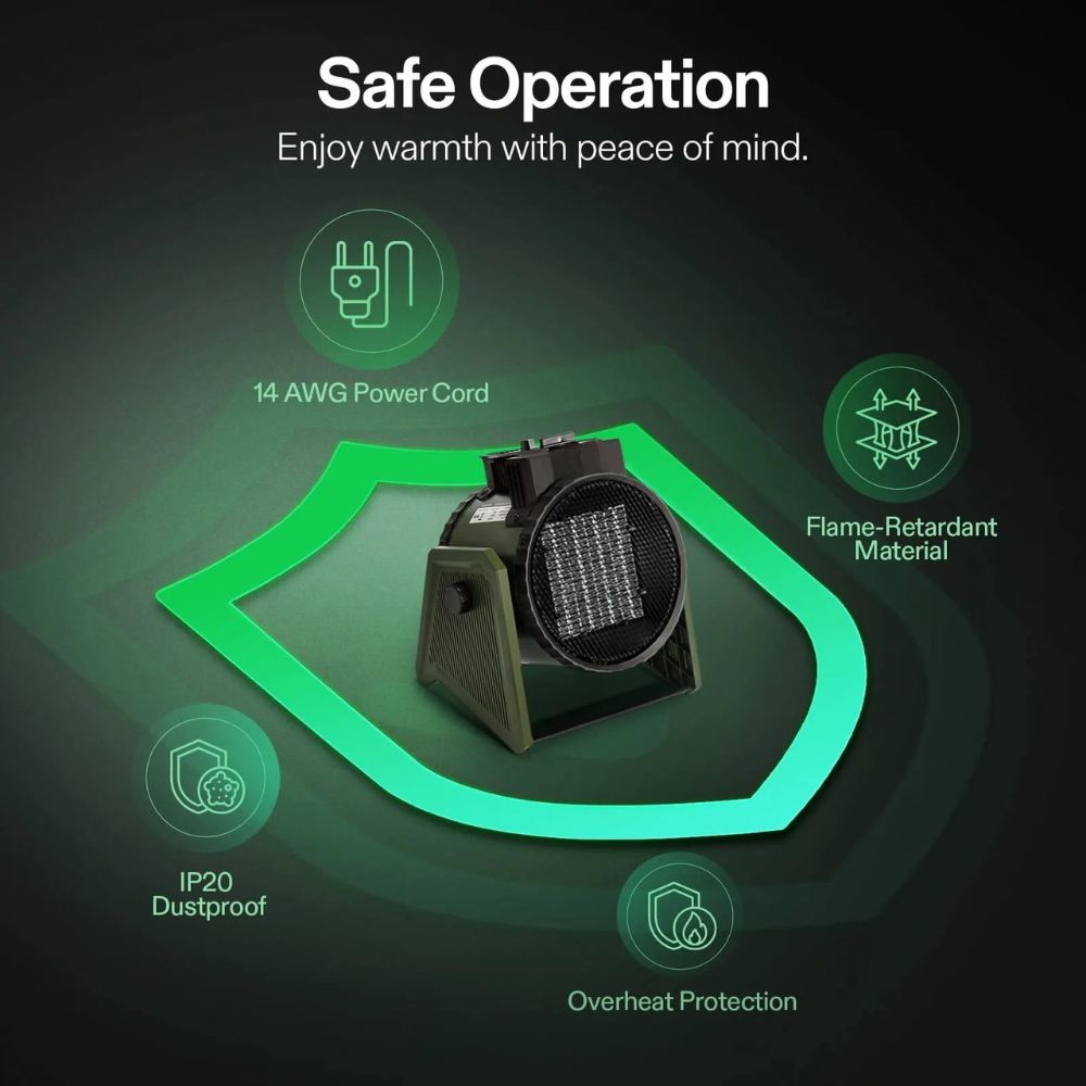 Thermostaat Ruimteverwarming voor Kassen en Garages Verstelbaar