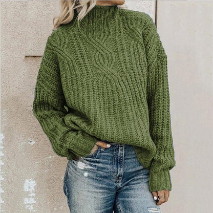 Trui Dames – Elegante gebreide trui met ronde hals voor elke gelegenheid