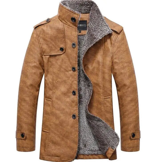Stijlvolle Herenjas met Knopen – Elegante Jas voor Formele en Casual Gelegenheden