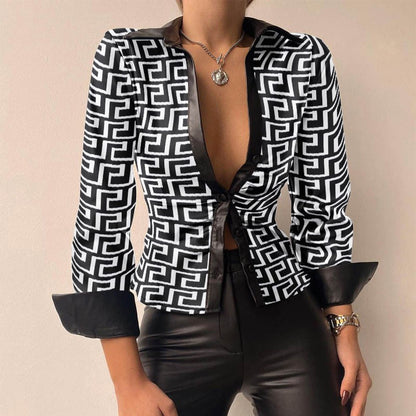 Langarmige Top Dames – Elegante Blouse met Lange Mouwen voor Casual en Feestelijke Gelegenheden