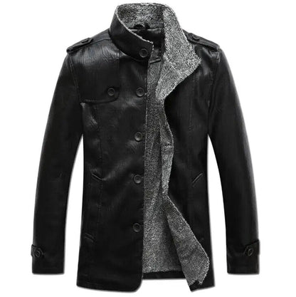 Stijlvolle Herenjas met Knopen – Elegante Jas voor Formele en Casual Gelegenheden