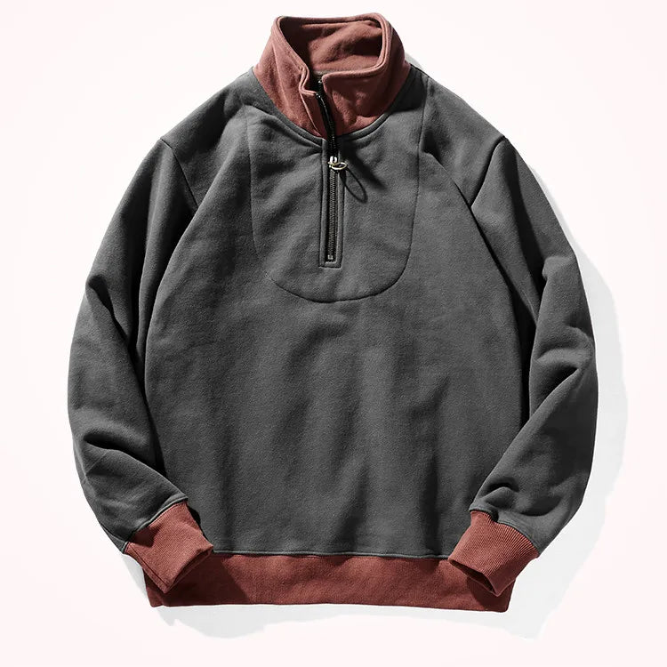 Overgrote Quarter-Zip Pullover Heren – Comfortabele en Stijlvolle Truien voor Herfst