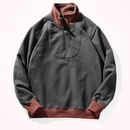 Overgrote Quarter-Zip Pullover Heren – Comfortabele en Stijlvolle Truien voor Herfst