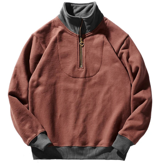 Overgrote Quarter-Zip Pullover Heren – Comfortabele en Stijlvolle Truien voor Herfst