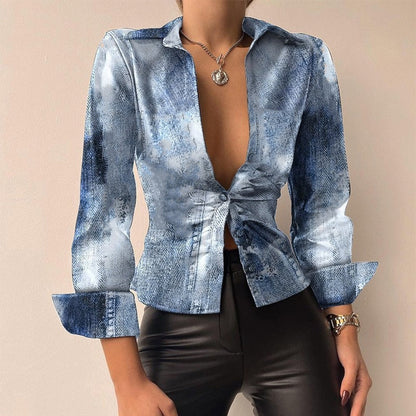 Langarmige Top Dames – Elegante Blouse met Lange Mouwen voor Casual en Feestelijke Gelegenheden