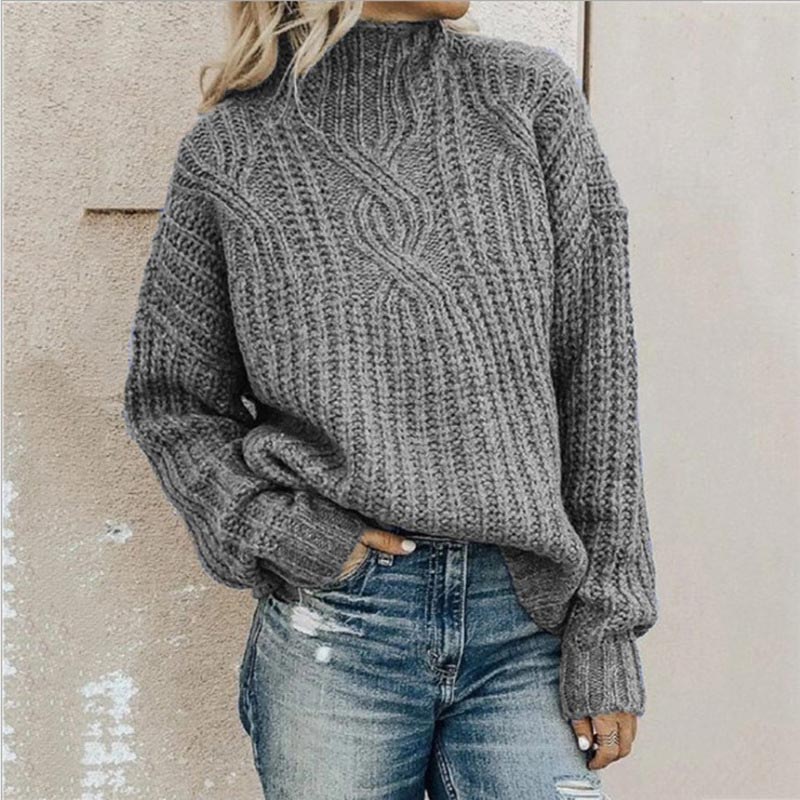 Trui Dames – Elegante gebreide trui met ronde hals voor elke gelegenheid