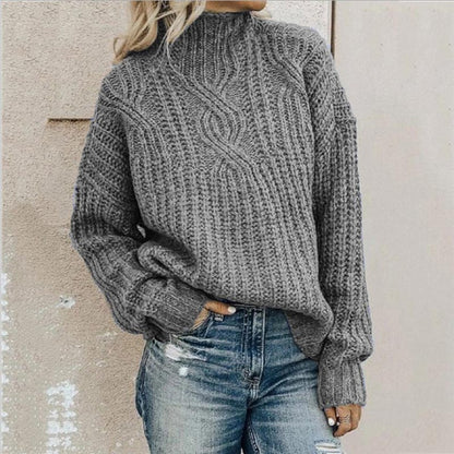 Trui Dames – Elegante gebreide trui met ronde hals voor elke gelegenheid