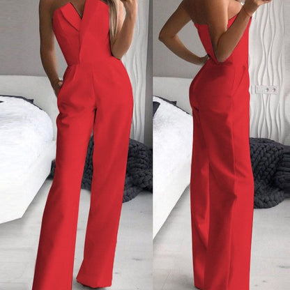 Mouwloze Jumpsuit Dames – Elegante jumpsuit zonder mouwen voor zomer en feest