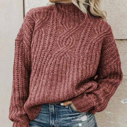 Trui Dames – Elegante gebreide trui met ronde hals voor elke gelegenheid
