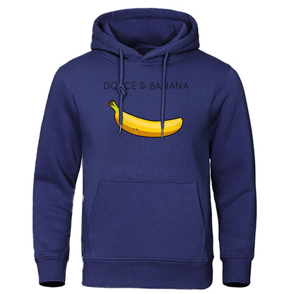 Hoodie heren – Bananenprint sweatshirt met comfortabele pasvorm en trendy design