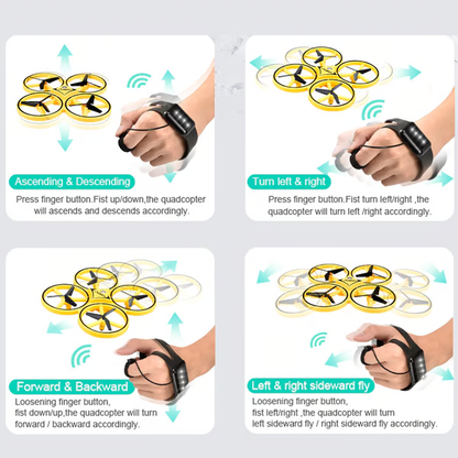 Handbediende Drone LED-lampen Gebarenbesturing
