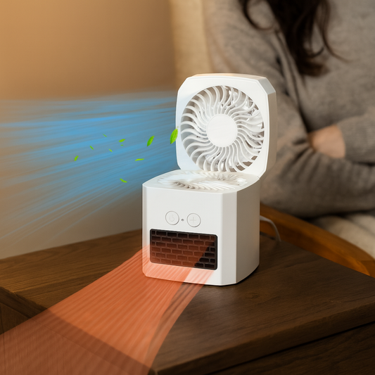 Desktop Elektrische Heater en Koelventilator Combinatie