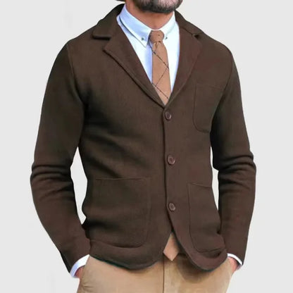 Blazer voor Heren – Eenrijige Blazer met Knopen, Stijlvolle en Elegante Jassen