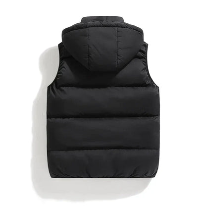 Heren Weste met afneembare capuchon – Stijlvolle en comfortabele vest voor mannen