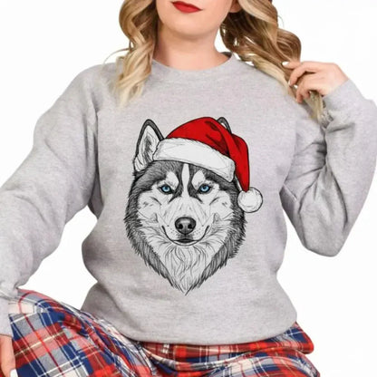 Kersttrui voor Husky Hondenliefhebbers Unisex