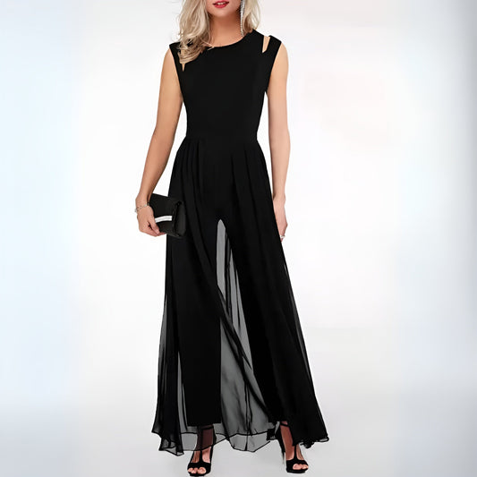Mouwloze Jumpsuit Dames – Elegante jumpsuit zonder mouwen voor zomerfeest