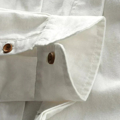 Hemd heren Japanse stijl – Katoenen shirt met korte mouwen en unieke print