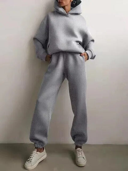 Hoodie en sweatpants dames set – Comfortabele sportoutfit voor thuis en buiten