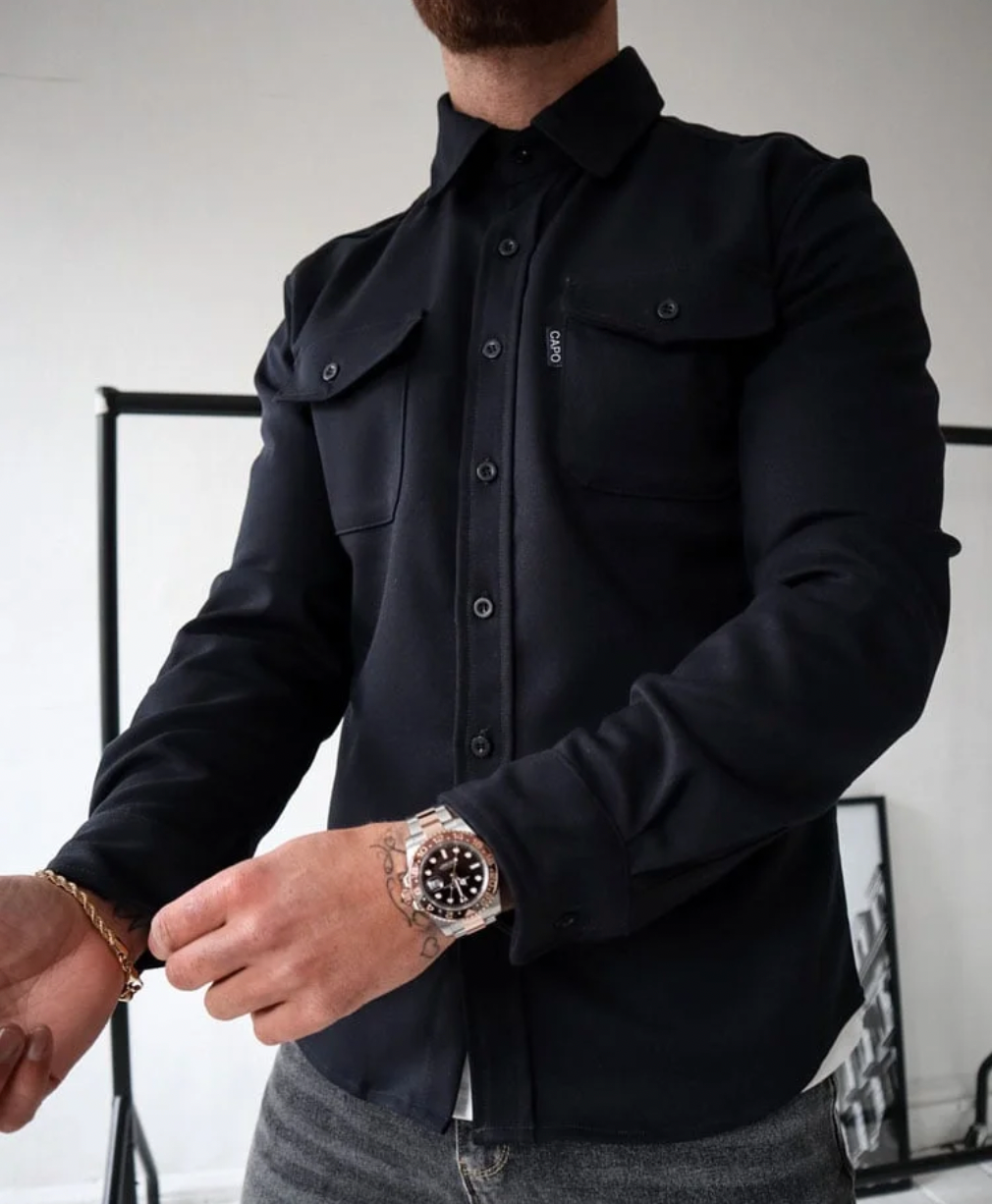 Herenoverhemd Modern Stijlvol – Katoenen Slim Fit Overhemd voor Casual en Formeel Gebruik