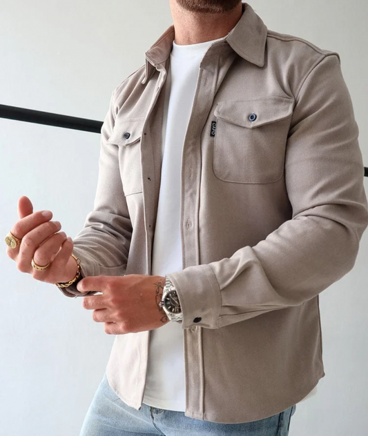Herenoverhemd Modern Stijlvol – Katoenen Slim Fit Overhemd voor Casual en Formeel Gebruik