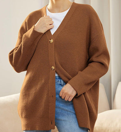 Cardigan Dames – Elegante gebreide cardigan met lange mouwen voor elke gelegenheid