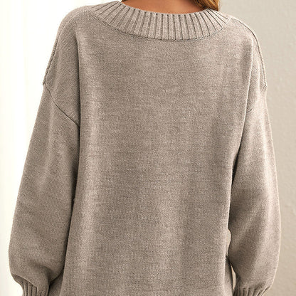 Langarmpullover Damen – Bequemer Strickpullover mit stilvollem Schnitt