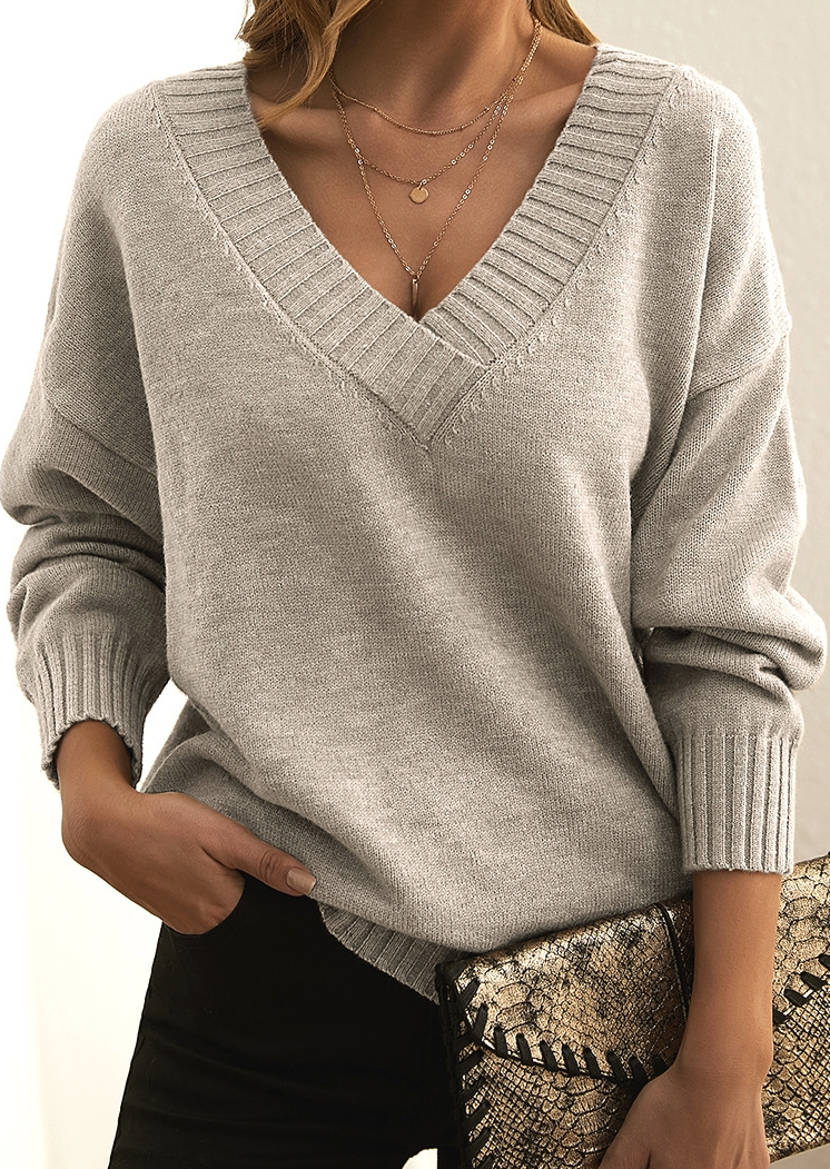 Langarmpullover Damen – Bequemer Strickpullover mit stilvollem Schnitt