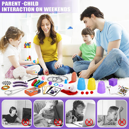 Magie Kit voor Kinderen met Goochelaar Kostuum en Tutorial Video's