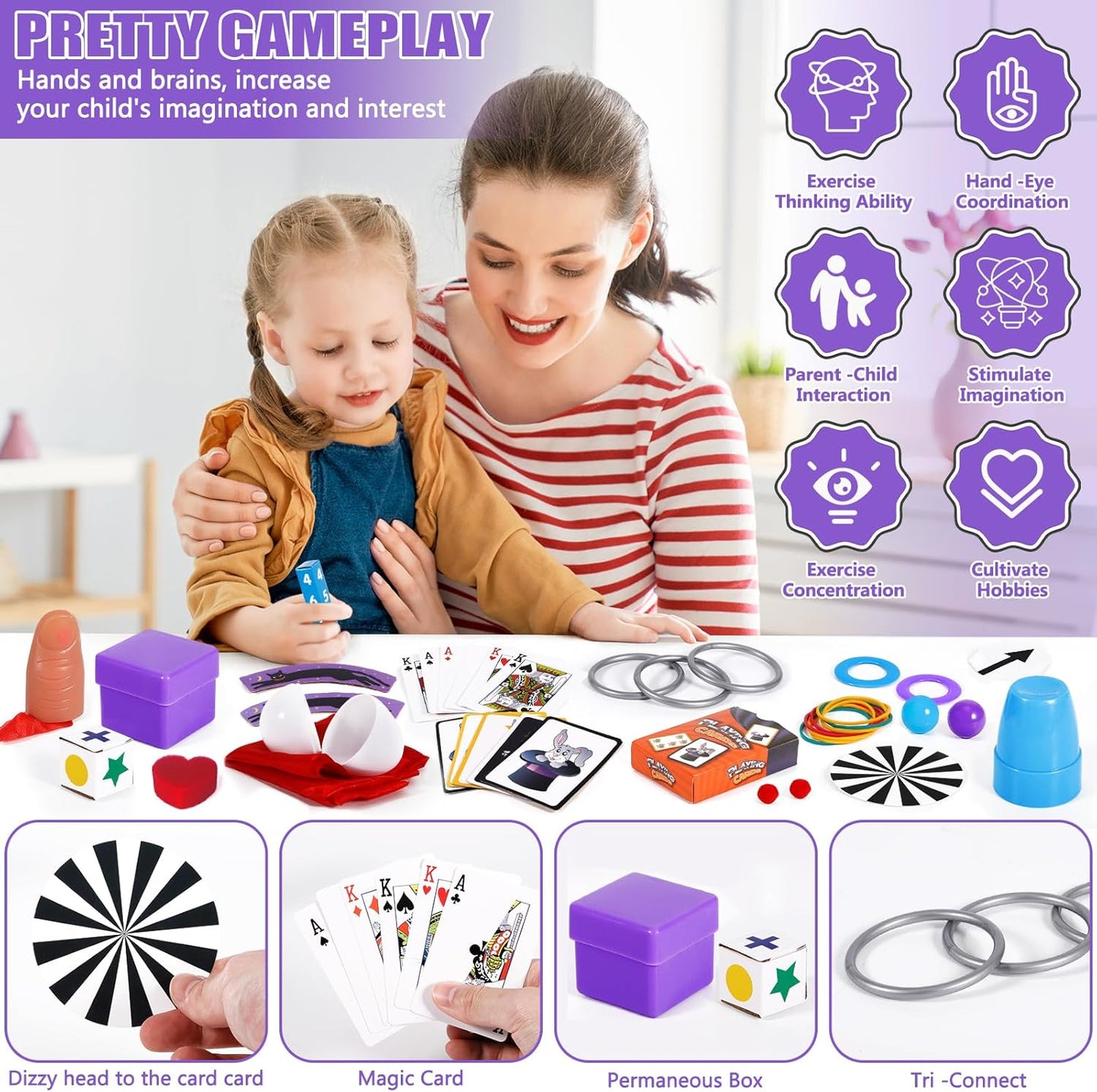 Magie Kit voor Kinderen met Goochelaar Kostuum en Tutorial Video's