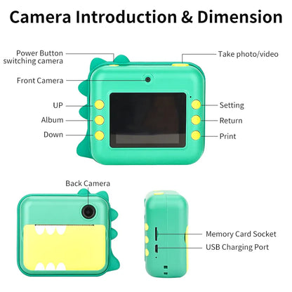 Kinderen Instant Print Camera HD