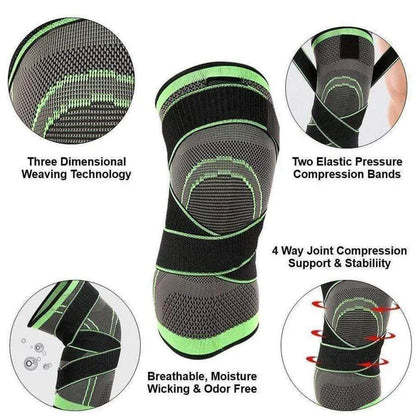 Kniebrace Compressiesleeve met Patella Banden