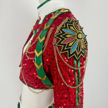 Kerst Kostuum Danspak Party Jurk Outfit