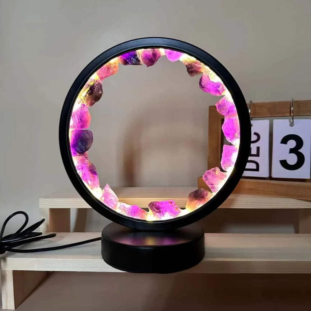Kristallen Kolom Nachtlamp Genezing Steen LED